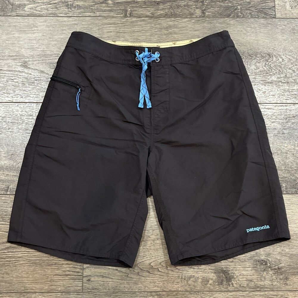 Patagonia Wavefarer Board Shorts Black Swim Surf Gym STY86631 - Men's Size 34